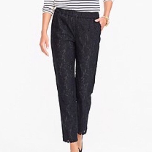 J. Crew Pants - J. Crew Black Lace Dress Pants SZ 0 New